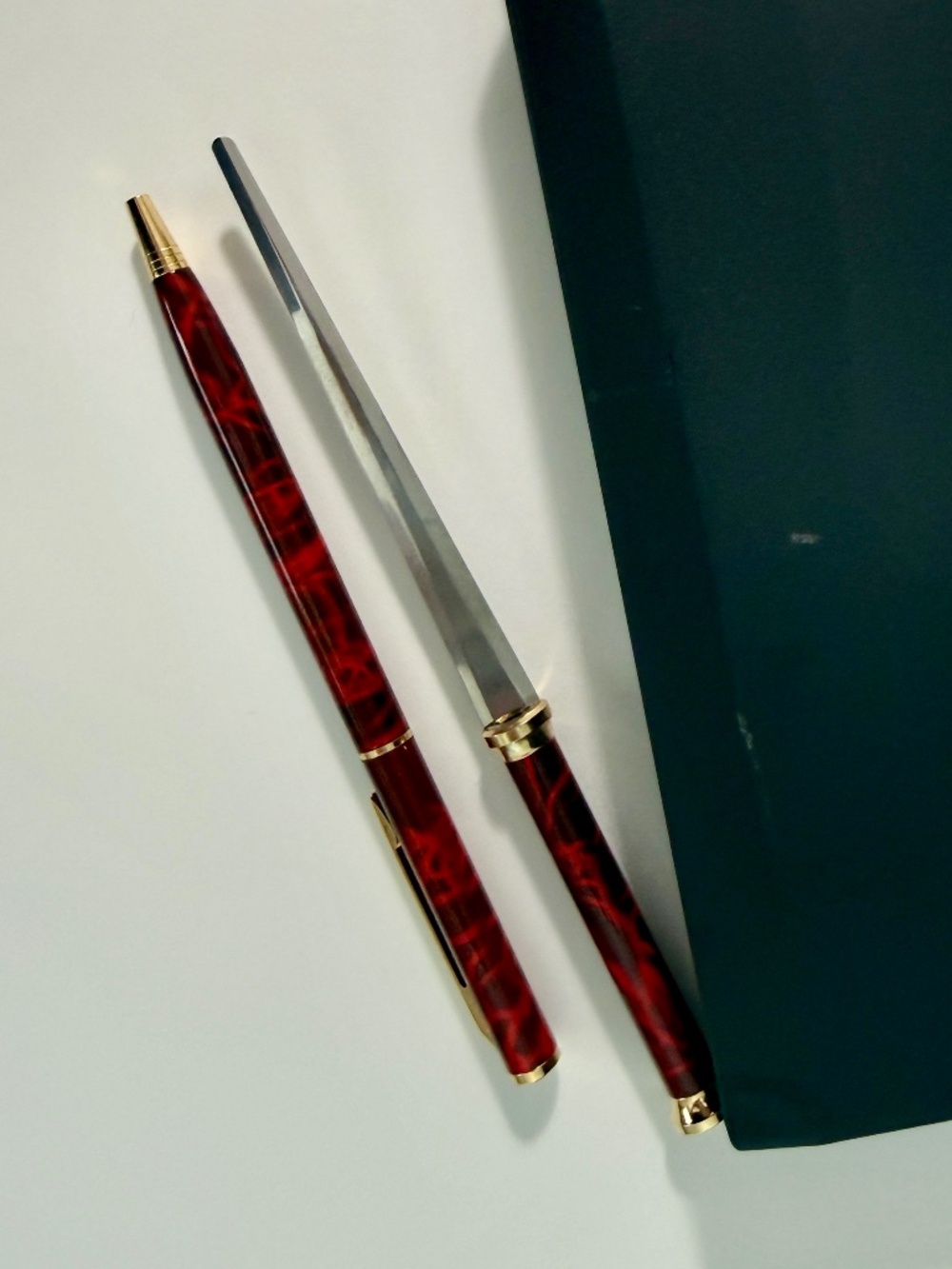 PEN AND LETTER OPENER SET VINTAGE
